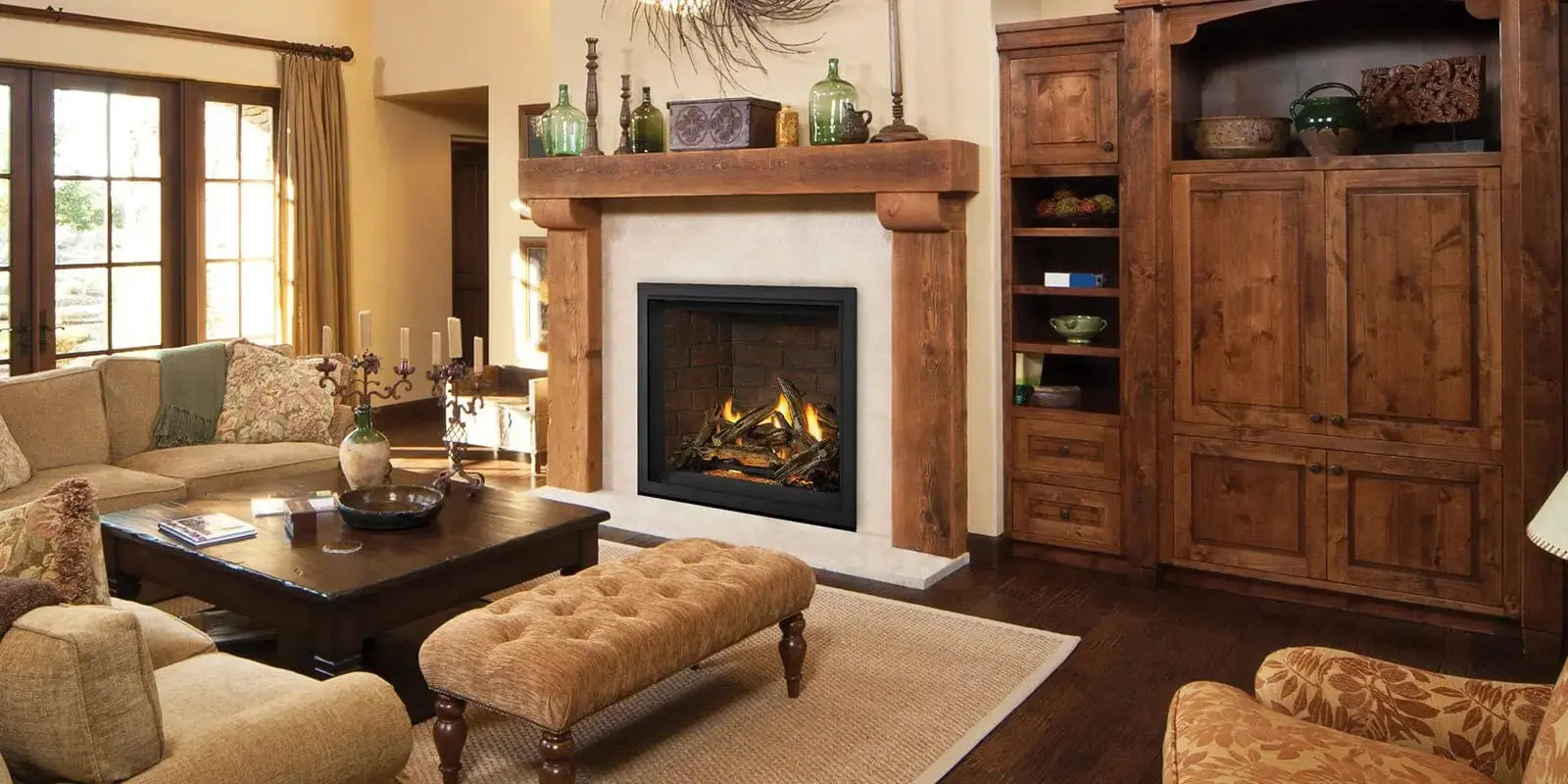 Napoleon Elevation X 42 inch traditional direct vent gas fireplace