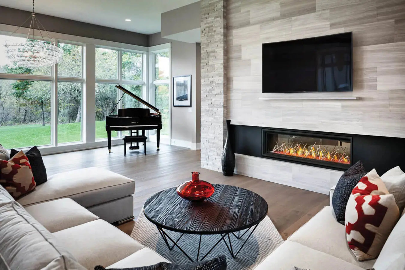 Napoleon Vector 62 see-through direct vent gas fireplace