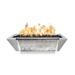 The Outdoor Plus Linear Maya Stainless Steel Rectangular Gas Fire & Water Bowl
