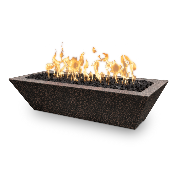 The Outdoor Plus Linear Maya Powder Coat Rectangular Gas Fire Bowl – Natural Gas
