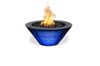 The Outdoor Plus Lighthouse Series The Mayport Powder Coat Square Gas Fire Bowl with LED – Natural Gas
