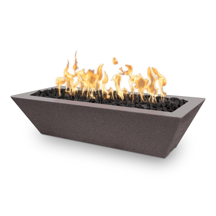The Outdoor Plus Linear Maya Powder Coat Rectangular Gas Fire Bowl – Liquid Propane