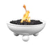 The Outdoor Plus Sedona with Rounded Legs Powder Coat Round Gas Fire Bowl – Liquid Propane