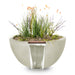 The Outdoor Plus Luna GFRC Concrete Round Planter & Water Bowl