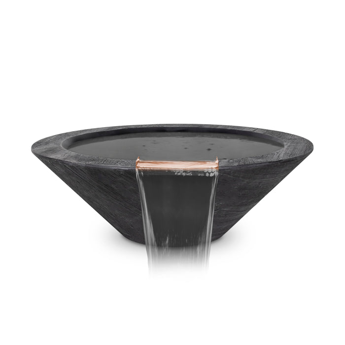 The Outdoor Plus Cazo Wood Grain Round Water Bowl