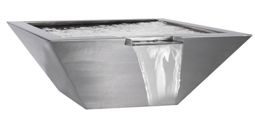 The Outdoor Plus Maya Stainless Steel Square Water Bowl