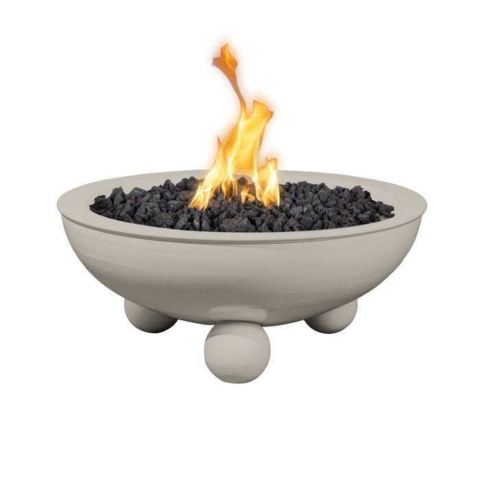 The Outdoor Plus Sedona with Rounded Legs Powder Coat Round Gas Fire Bowl – Natural Gas