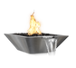 The Outdoor Plus Maya Stainless Steel Square Gas Fire & Water Bowl