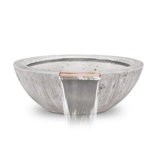 The Outdoor Plus Sedona 27-inch Wood Grain Round Water Bowl
