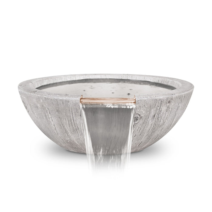The Outdoor Plus Sedona 27-inch Wood Grain Round Water Bowl