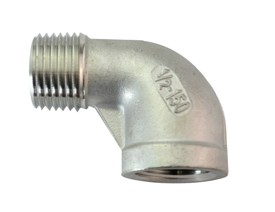 The Outdoor Plus Stainless Steel Gas Fittings - Male to Female Elbow 1/2-inch