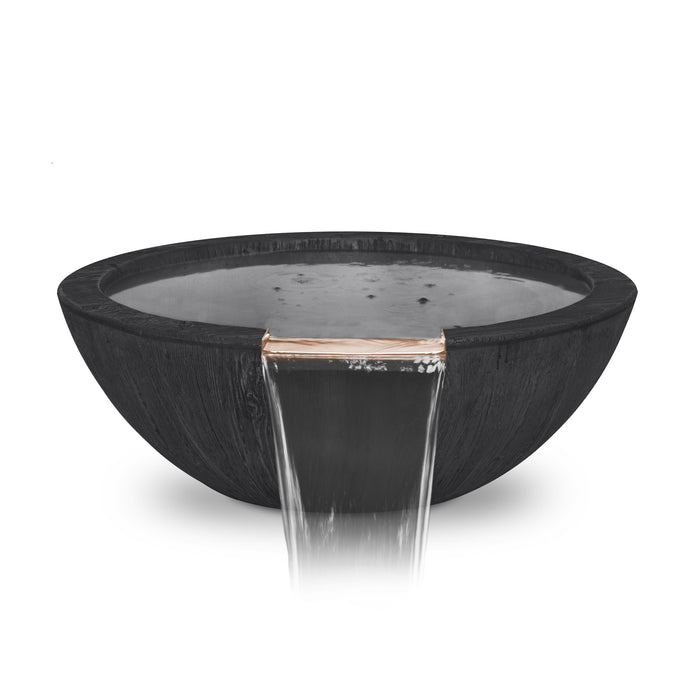 The Outdoor Plus Sedona 27-inch Wood Grain Round Water Bowl