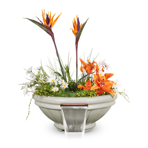 The Outdoor Plus Roma GFRC Concrete Round Planter & Water Bowl