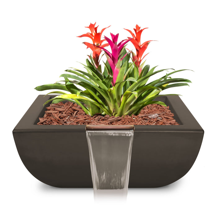 The Outdoor Plus Avalon GFRC Concrete Square Planter & Water Bowl