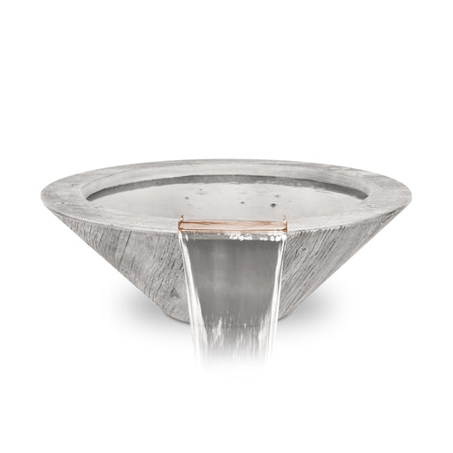 The Outdoor Plus Cazo Wood Grain Round Water Bowl