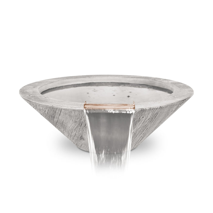 The Outdoor Plus Cazo Wood Grain Round Water Bowl