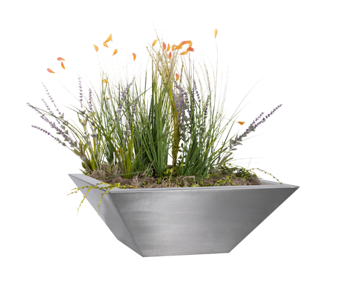 The Outdoor Plus Maya Stainless Steel Square Planter Bowl