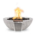 The Outdoor Plus Sedona 27-inch Wood Grain Round Gas Fire & Water Bowl – Liquid Propane