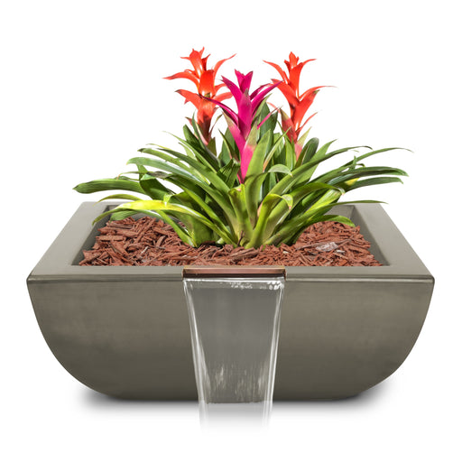 The Outdoor Plus Avalon GFRC Concrete Square Planter & Water Bowl