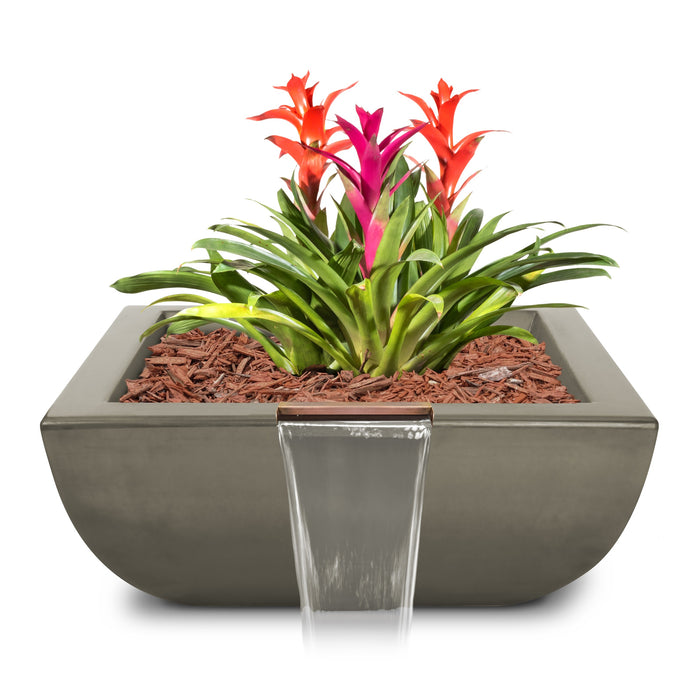The Outdoor Plus Avalon GFRC Concrete Square Planter & Water Bowl