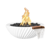 The Outdoor Plus Sedona 2.0 28-inch GFRC Concrete Round Gas Fire & Water Bowl – Liquid Propane
