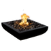 The Outdoor Plus Avalon Powder Coat Square Gas Fire Bowl – Liquid Propane