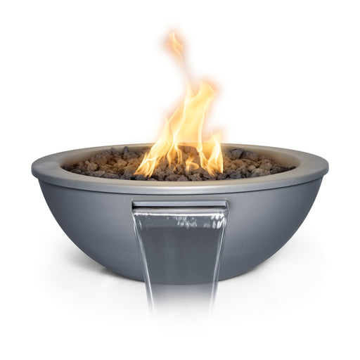 The Outdoor Plus Sedona Powder Coat Round Gas Fire & Water Bowl – Liquid Propane
