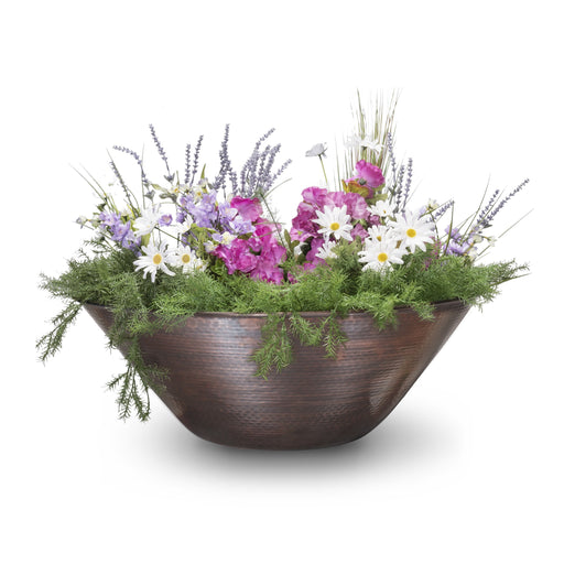 The Outdoor Plus Remi 31-inch Hammered Copper Round Planter Bowl