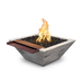 The Outdoor Plus Maya Wide Spill Wood Grain Square Gas Fire & Water Bowl – Natural Gas