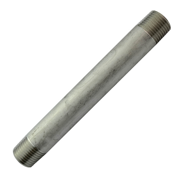 The Outdoor Plus Stainless Steel Gas Fittings - 6-inch Long Nipple 1/2-inch