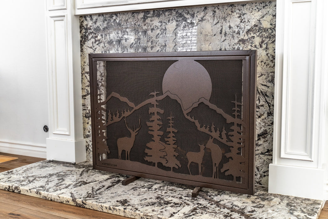 The Outdoor Plus 40-inch x 30-inch Decorative Fireplace Screen