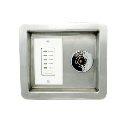 The Outdoor Plus 1-Hour Button Timer with Key Valve - Recessed Panel
