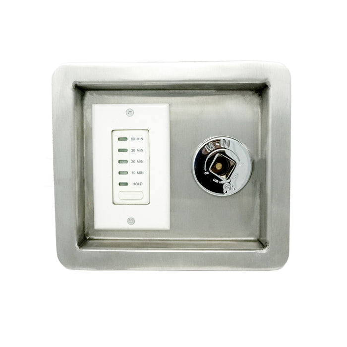 The Outdoor Plus 1-Hour Button Timer with Key Valve - Recessed Panel