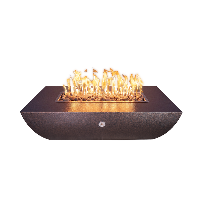 The Outdoor Plus Avalon Powder Coat Square Gas Fire Bowl – Natural Gas