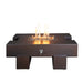 The Outdoor Plus Palo Powder Coat Rectangular Gas Fire Pit