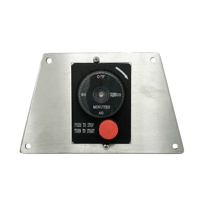 The Outdoor Plus Gas Timer with E-Stop - Trapezoid Panel