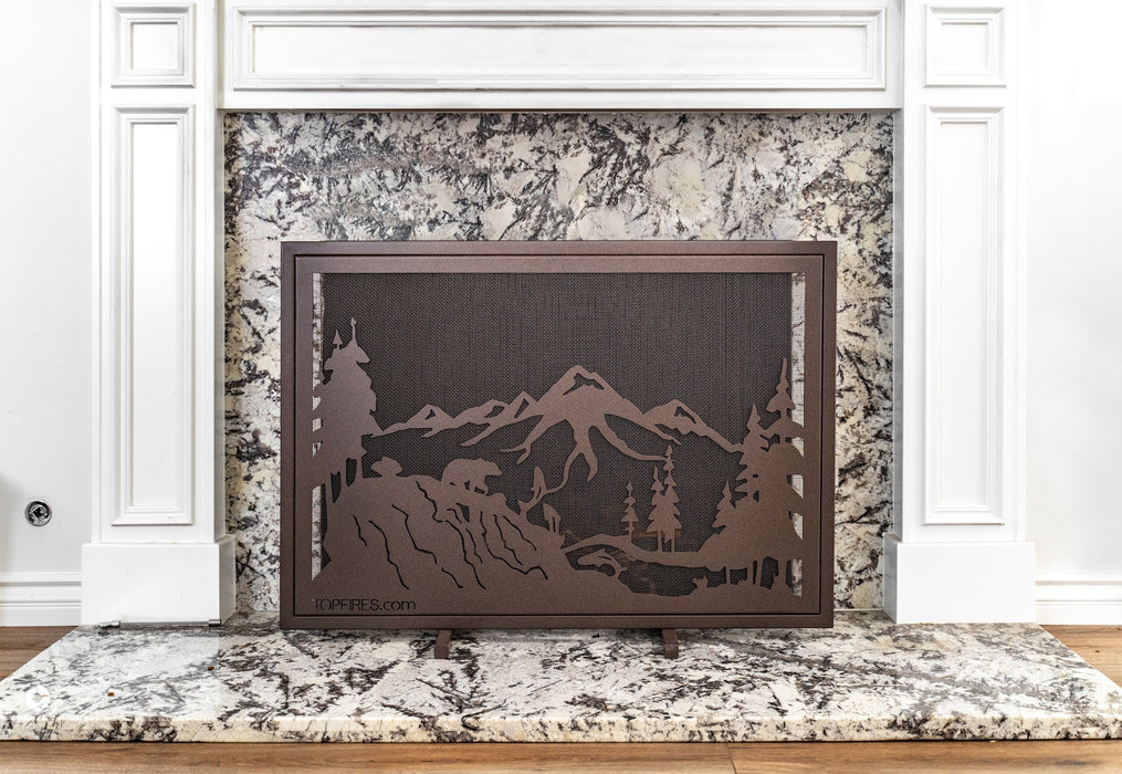 The Outdoor Plus 40-inch x 30-inch Decorative Fireplace Screen