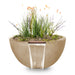 The Outdoor Plus Luna GFRC Concrete Round Planter & Water Bowl