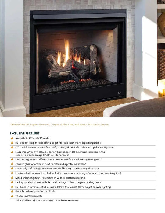 Superior DRT4245 Direct Vent Gas Fireplace Superior
