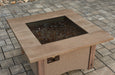 The Outdoor GreatRoom 24 inch square grey glass burner cover 2424GGC