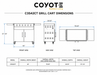 Coyote C3S42CT cart dimension drawing