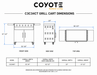 Coyote C3C34CT cart dimension drawing