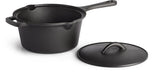 56051 Cast Iron Sauce Pan with Lid – product photo, lid off