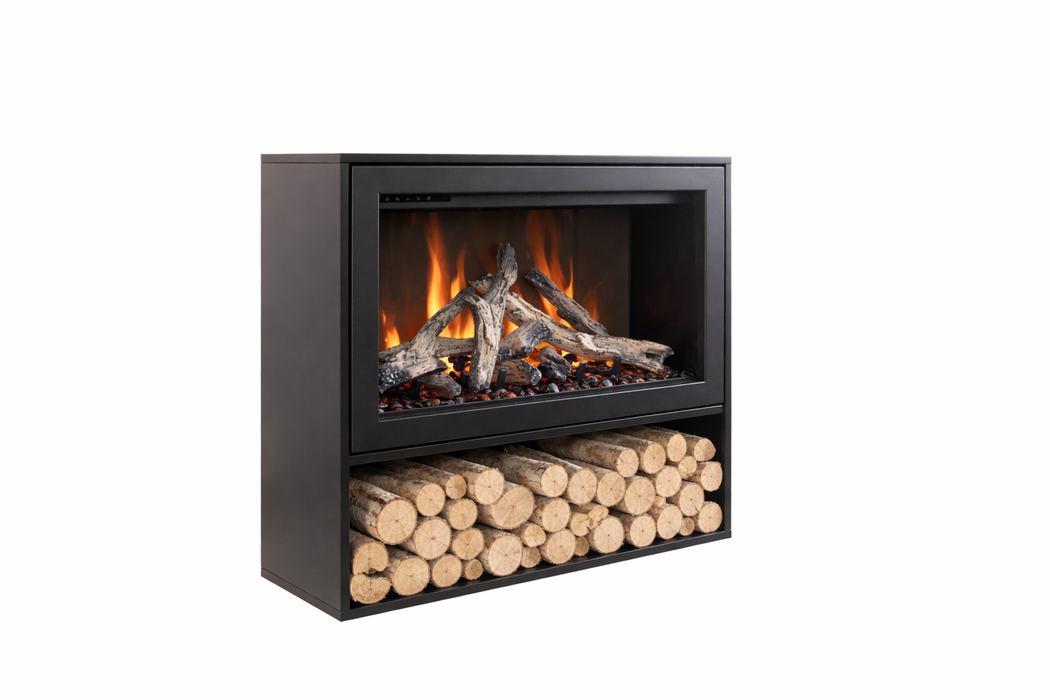 Amantii Pedestal Display for Fire & Ice LumaForest  Indoor 3 Sided Built In Electric Fireplace