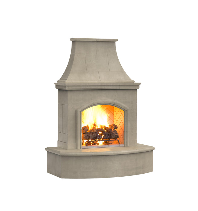 American Fyre Designs Phoenix Outdoor Gas Fireplace in Smoke
