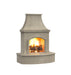 American Fyre Designs Phoenix Outdoor Gas Fireplace in Smoke