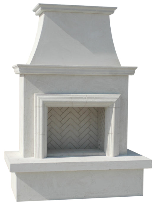 American Fyre Designs 67" Contractor's Model with Moulding Recessed Hearth and Body Gas Fireplace