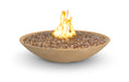 American Fyre Designs 48 in. Marseille Fire Bowl in Cafe Blanco (shown without the water spout)