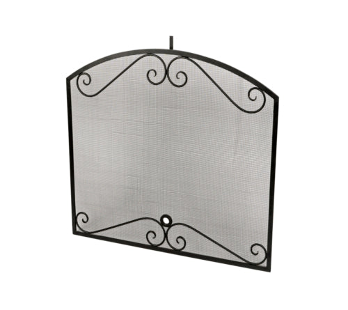 American Fyre Designs Arched Black Scroll Screen