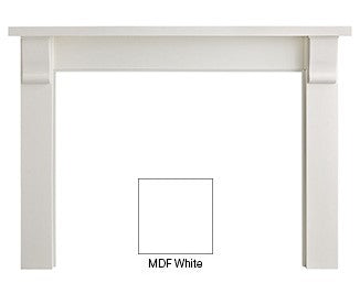 Majestic Signature Series Merritt A 44" Primed MDF Transitional Style Flush Wood Fireplace Mantel